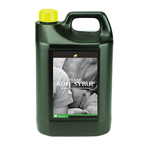 Lincoln Herbal Koff Syrup For Horses - 4 Litres - Soothes the respiratory tract - Helps with breathing - Ideal for dust irritations