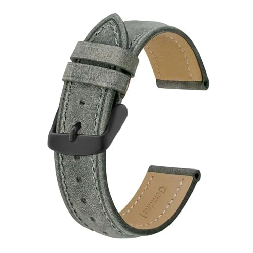 Bracelet de montre en cuir rétro de qualité supérieure FYYFeng boucle noire