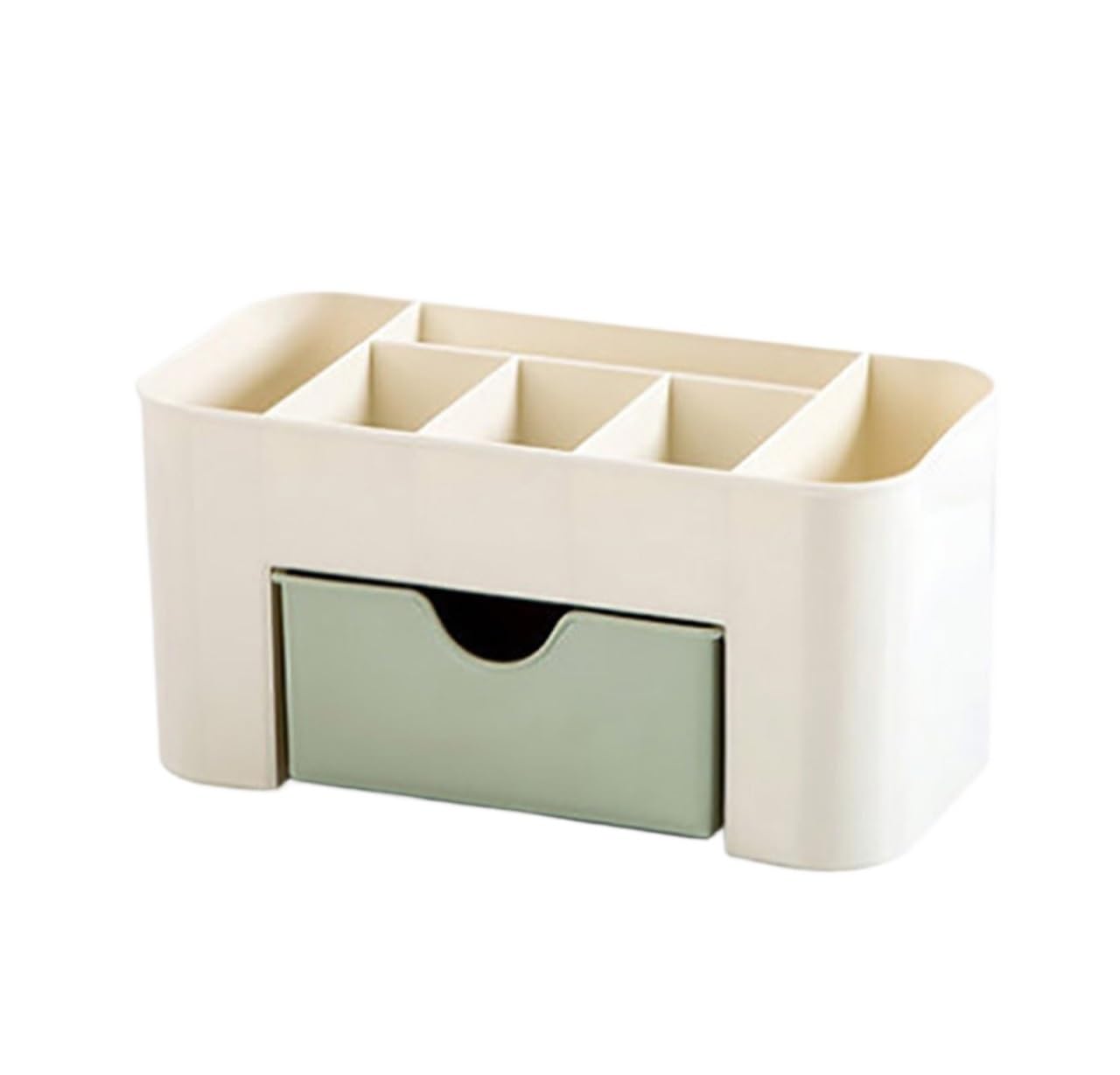 Schminktisch Organizer Make Up Organizer Gesichtsmaske Kosmetik Aufbewahrungsbox Augenbrauenstift Rouge Make-up Pinsel Kosmetik Aufbewahrungsbox Kosmetik Organizer Badezimmer(Grün)
