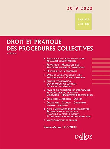 Télécharger Droit et pratique des procédures collectives 2019/2020 - 10e ed. PDF Ebook En Ligne