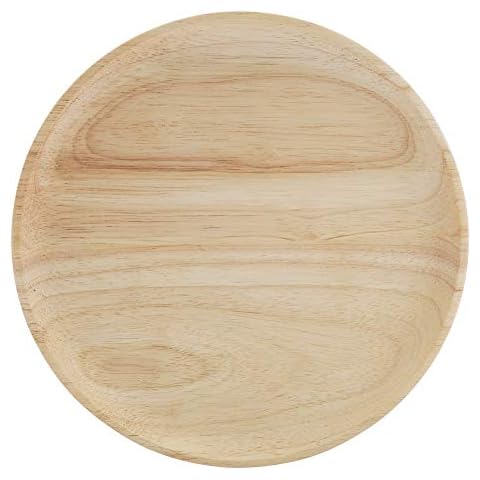 Bandeja de madera redonda HERCHR, para servir bocadillos, postres, filetes, sushi, pizza Cover