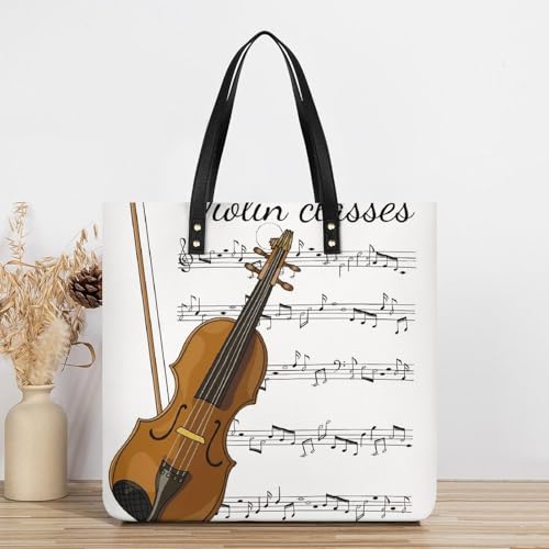 Violon sac à main grand cabas de voyage 39x39cm