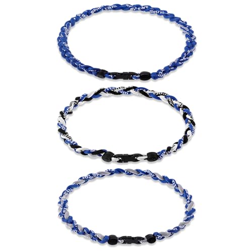 Junkin 3 Pcs Baseball Necklaces, Classic Style