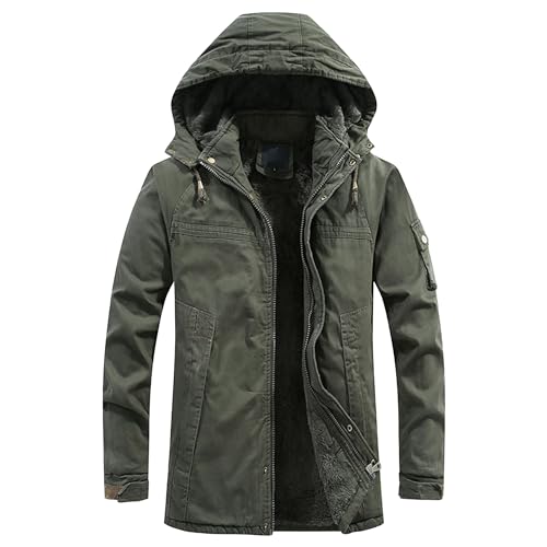 Manteau de travail d'hiver grand et haut pour homme veste parker