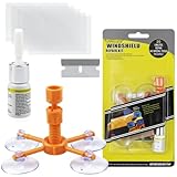 Reparation pare Brise,Kit Reparation Pare Brise,Kit de Réparation Pare-Brise Voiture,avec du Liquide de Réparation de Vitre,Utilisé pour Réparer les Dommages Localisés Sur les Vitres de Voiture