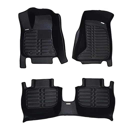 TuxMat Custom Car Floor Mats for Dodge Charger AWD 2011-2020 Models - Laser Measured, Largest Coverage, Waterproof, All Weather. The Best Dodge Charger Accessory. (Full Set - Black)