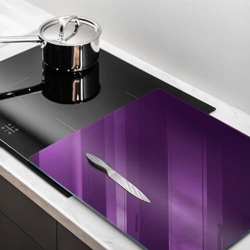 Planche à découper induction 60x52 cm Wallfluent violette pour protection plaque cuisson - 3