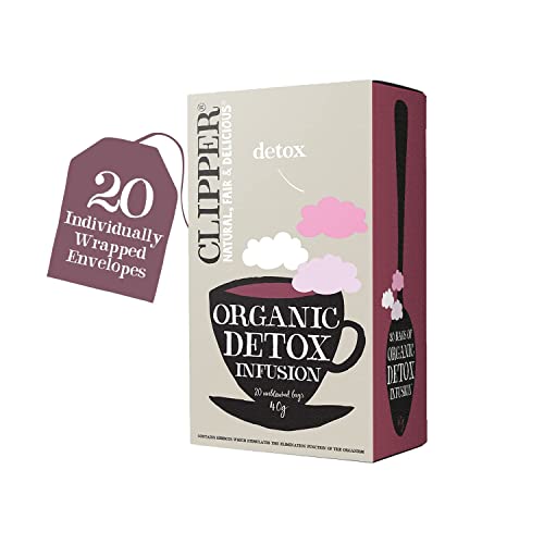Clipper Tea Organic Herbal Detox Tea - Organic, Caffeine Free British Tea, 20 Unbleached Tea Bags #TOP1
