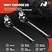 A-Premium 2 x Front Outer Tie Rod Ends, Compatible with Nissan Murano 2005 2006 2007
