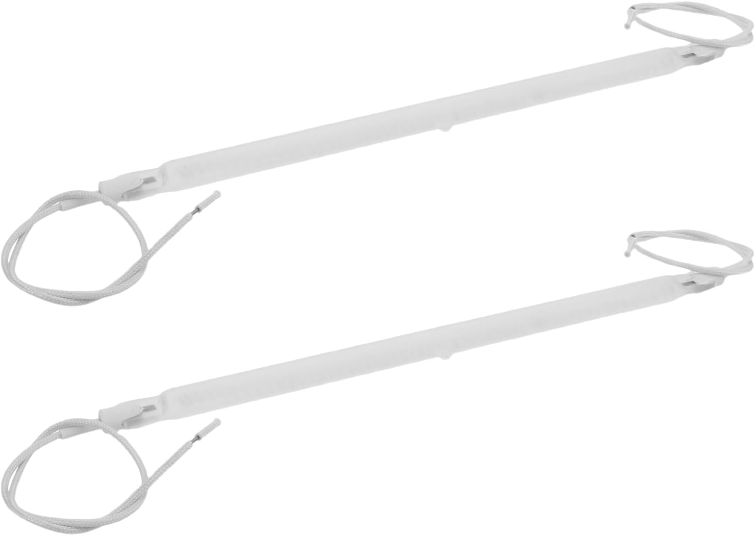 Generic 2pcs Quartz Heating Element for Portable Heater – 26cm Electric Burner Coil Replacement with Wire – Ceramic Quartz Heating Tube for Small Space Heaters and Stove Warmers