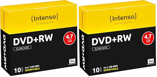 Intenso 4211632   DVD+RW regrabables (10 Discos) (Paquete de 2)