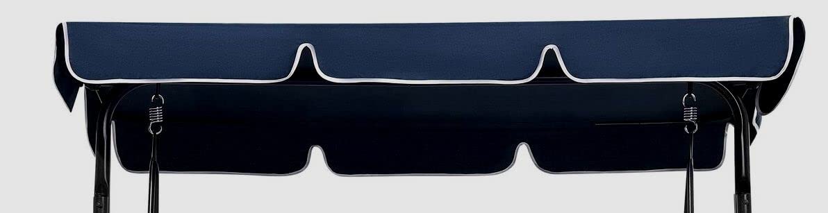 Replacement Canopy for Garden swing 2/3 seater different sizes and styles available (200 x 120, NAVY) (NAVY)