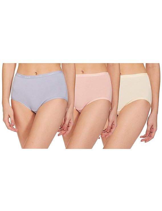 Women's High Coverage Super Combed Cotton Mid Waist Hipster with Concealed Waistband and StayFresh Treatment (Pack of 3_Colors & Prints May Vary)