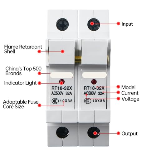 Fusible RT18 RT14-18 32A pour éviter les surcharges de machine 500V
