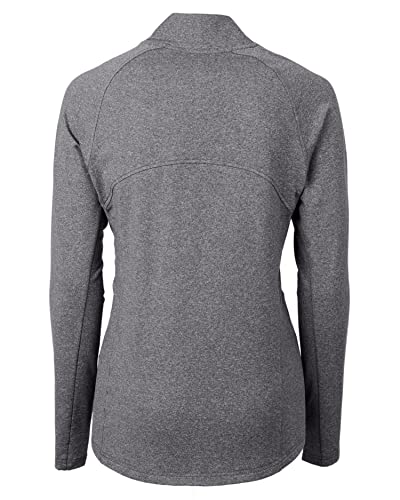 Image of Cutter & Buck Ladies Adapt Eco Knit Heather Recycled Womens Full Zip