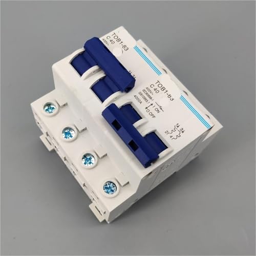Interruptor de transferencia manual MTS 2P 40A con disyuntor MCB bipolar de 400V 3