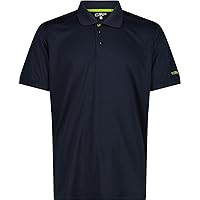 CMP - Polo da uomo, B.Blue-Limegreen