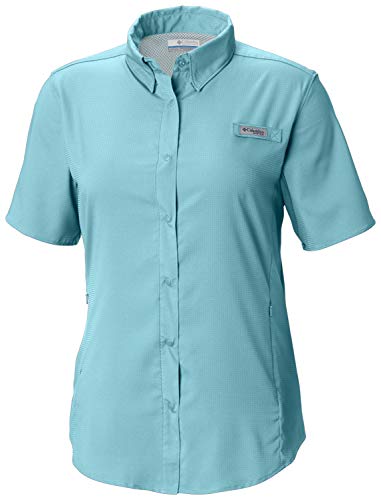 Columbia Women's Standard Tamiami II Short Sleeve Shirt, Coastal Blue, Medium