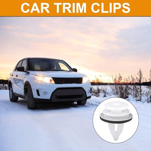 URAQT 30 piezas Grapas Coche Paneles de Puerta,Coches Clips Remache de Plastico,Remaches plastico coche,Clips de Sujeción para Automóviles con Anillo de Sellado,Grapas plastico coche - imagen 7