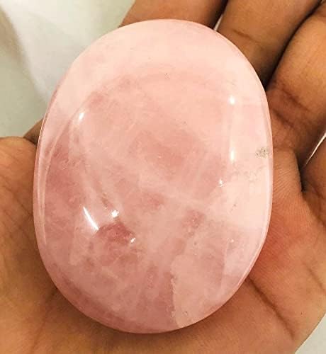 crystalmiracle Rose Quartz Palm Stone Pocket Gemstone Crystal Healing Feng Shui Wellness Love Peace Positive Energy - Image 3