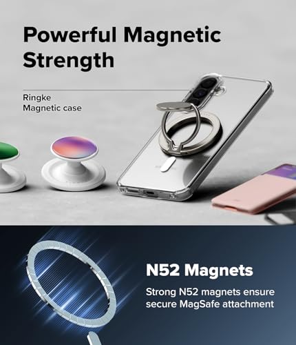 Image of Ringke Fusion for Samsung Galaxy A57 [Compatible with MagSafe] [Scratch Resistant] Slim Transparent Protective Cover with Shockproof Case Back Cover - Magnetic Clear