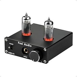 Fosi Audio P2 Headphone Amplifier Vacuum Tube Headphone Amp Mini Hi-Fi Stereo Audio with Low Ground Noise Output Protection