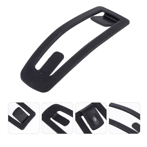 Hebilla para gafas de esquí contra caídas: clip de casco negro muy resistente 7