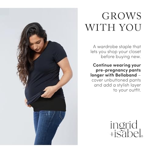 Ingrid & Isabel Bellaband - Belly Bands for Pregnant Women - Black, 2 - Thumbnail 4