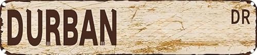 DURBAN Vintage Metal Tin Sign Aluminum Signs for Home Coffee Kitchen Bar Garden Wall Decor 16 x 6 inches