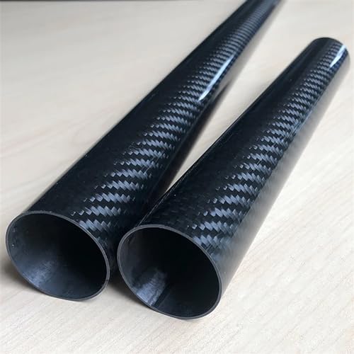 4Pcs 3K Full Carbon Fiber Tube Twill Glossy High Composite Hardness DIY Drone Accessories Length 500mm RC Airplane Accessories Carbon Fiber Square Tube(4pcs 14x12x500mm)