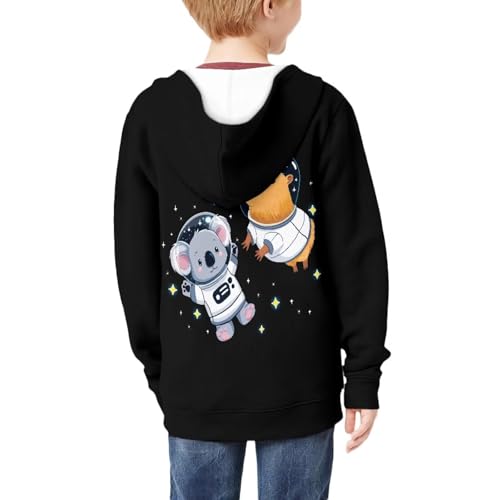 6-16T Teen Boys Zip Up Hoodies Kids 3D Graphic Hoody Sweatshirt Zipper Pullover with Pockets4