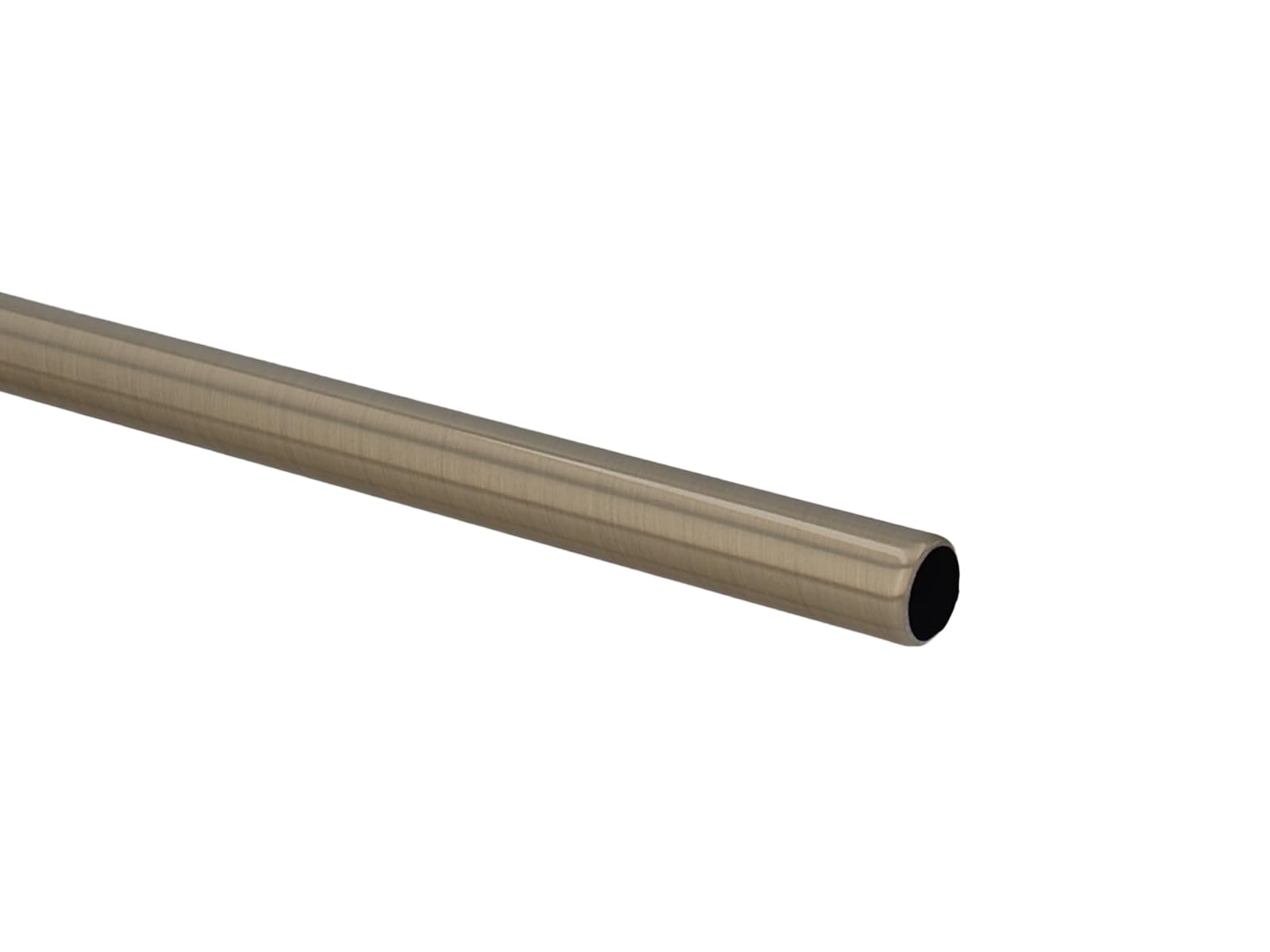 Kit Bastone per Tende in metallo 25/19mm Ottone Antico Montaggio a Muro 240 cm Zoya