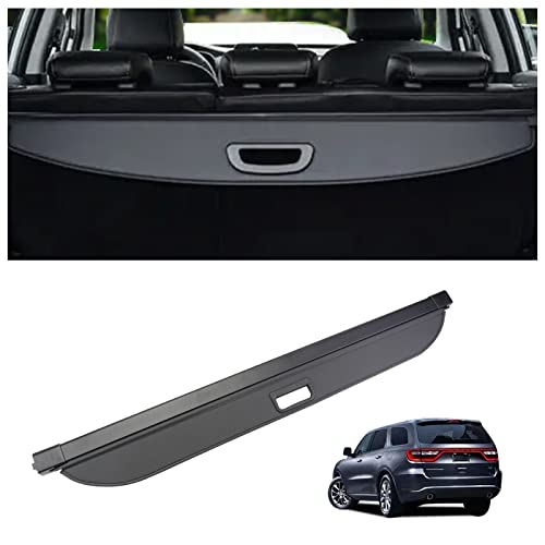 SAOKNCE Cargo Cover Fit for 2011-2021 Dodge Durango Rear Storage Waterproof Retractable Rear Trunk Security Cover Shielding Shade Black (Only Fit for The Installation Position of The Third Row) by SAOKNCE - Used condition - US$42.13