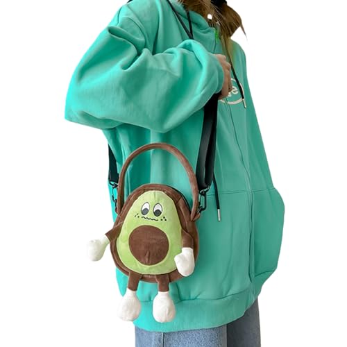 Amamcy Linda bolsa transversal em formato de fruta para mulheres, bolsa de ombro e bolsa de mão de p