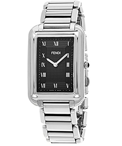 (tFfB)Fendi rv Y Men`s `Classico Rect` Swiss Quartz Stainless Steel Watch, Color:Silver-Toned (Model: F701011000)[sAi]gell