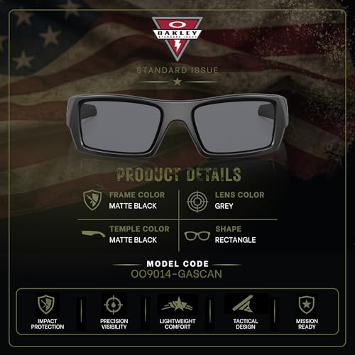 Image of Oakley Standard Issue SI GASCAN USA FLAG Collection Military Grade Sunglasses With Official Eyewear Kit