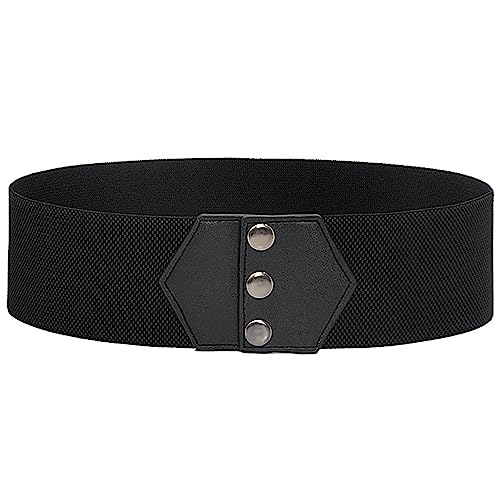 Women's Simple Elastic Waist Belts Stretch Corset Wide Boho Cinch Comfort for Casual Belt Dress2
