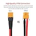 ELFCULB XT60 to XT90 Adapter Cable 10AWG XT60 Male to XT90 Female Connector Cable for RC Lipo Battery Drone(2FT)