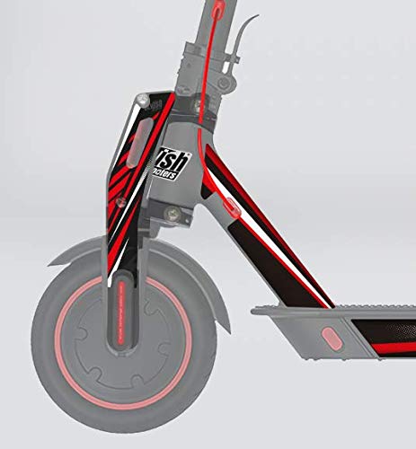 STYLISH SCOOTERS Xiaomi M365 Stickers, Sport Red for Monorin V.2, Vinyl Xiaomi M365 Sticker Kit, Multicoloured, Universal - Image 3