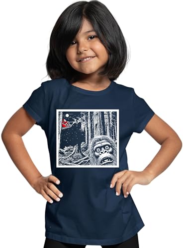 Go All Out Bigfoot Selfie with Santa Funny Christmas Sasquatch Mens Toddler Women Youth T-Shirt2