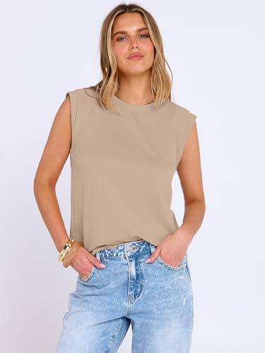 Image of ANRABESS Business Casual Tops for Womens Cap Sleeve Summer Dressy Shirts 2026 Trendy Work Office Outfits Clothing