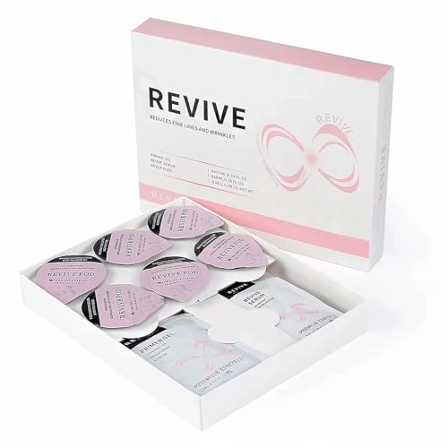Revive Facial Serum Kit Pods for CO2 Oxygen Facial Machine and Handheld Devices, For Beauty Salon Supplies, Home Spa Day, Portable Type Pods Set, 6 Pods + 6 Prime Gel + 6 Serum