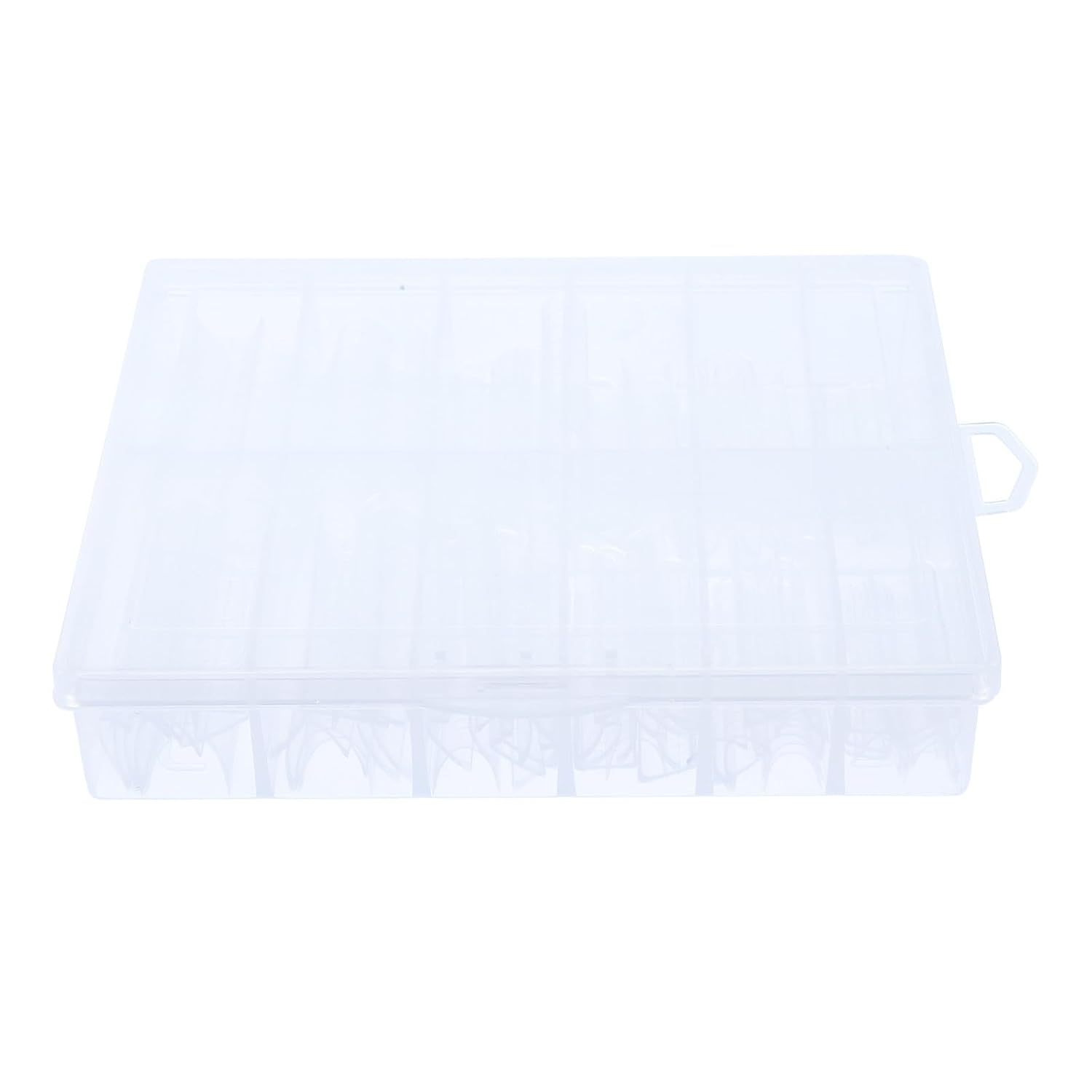 WOONEKY Gel Nail Forms Packed in Individual Small Grids 120pcs for Acrylic Nail Extension Made of Sturdy Abs Material Suitable for Home Use and Professional Salon