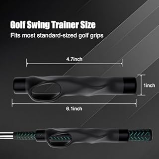 Golf Grip Trainer, Golf Club Grip Trainer for Right Hand,Improves Grip Strength and Accuracy,Trains Correct Hand Position for Stable Swing,Golf Training Swing Aid for All Level Golfers Black,1PCS