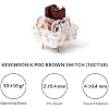 Keychron V2 Wired Custom Mechanical Keyboard, 65% Layout QMK/VIA Programmable Macro with Hot-swappable K Pro Brown Switch Compatible with Mac Windows Linux (Frosted Black - Translucent)