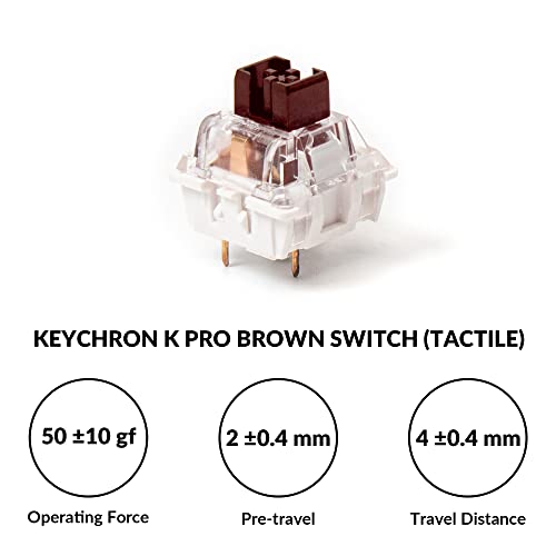 Image of Keychron V3 Wired Custom Mechanical Keyboard, TKL Tenkeyless QMK /VIA Programmable Macro with Hot-swappable Keychron K Pro Brown Switch Compatible with Mac Windows Linux (Frosted Black-Translucent)