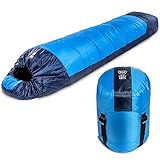 4 SAISON SCHLAFSACK! - Unser Kapuzen-Design mit erstklassiger 350-g-Polsterung ist nach EN 13537: 2012 zertifiziert und für folgende Temperaturen ausgezeichnet: Komfort 8 ° C, Grenzwert 3 ° C und Extrem -11 ° C. Schlafsack 0 Grad und alles Klima!