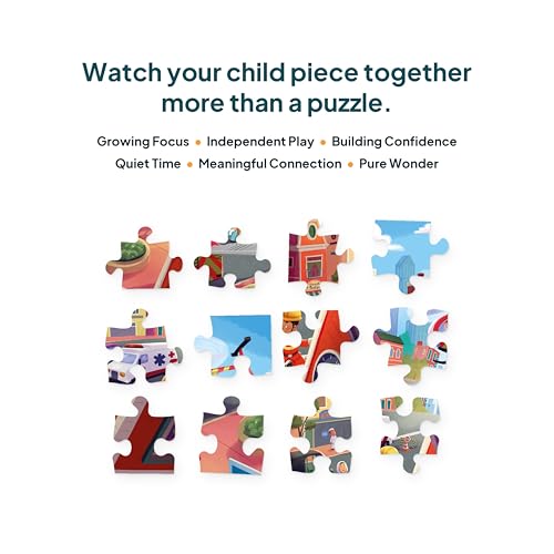 Image of Emergency Vehicles Jigsaw Puzzle | 48 Pieces | Ages 4, 5, 6, 7 Years | Premium Montessori Toy & Quiet Time Activity | Birthday Gift or Return Gift for Kids