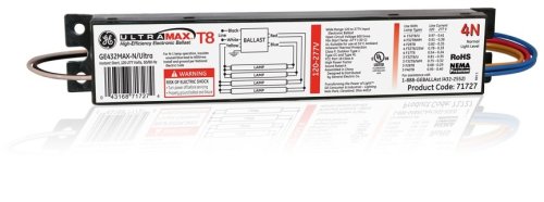 GE432MAX-N/ULTRA UltraMax Electronic High Efficiency Multivolt Instant Start Ballast