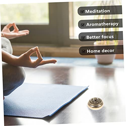 Orfofe CKC4444M08HNGNHMO9HOLVN 2 Pcs Incense Burner Coffee Table Tray Incense Sticks Holder Incense Holder Incense Cone Backflow Burning Frankincense Incense Ash Tray Incense Cone Burner Pure Brass Incense Coil thumb #1